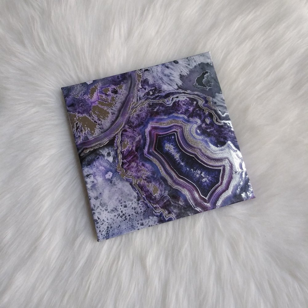 Agate Print Canvas Wall Art